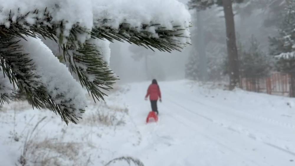 Kars’ta kar coşkusu: