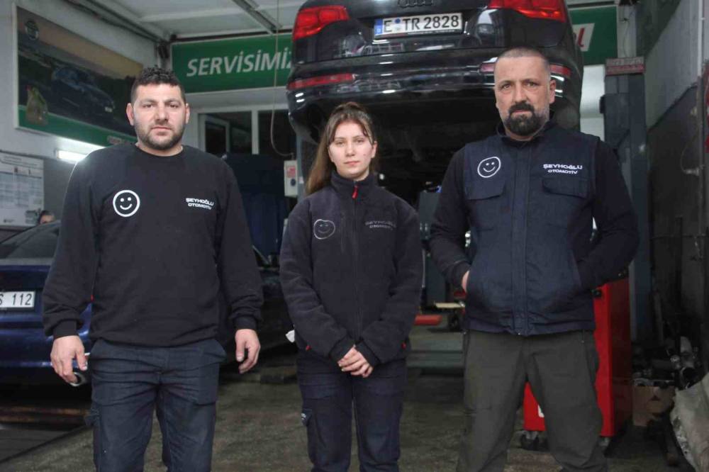 Sanayinin tek kız çırağı!