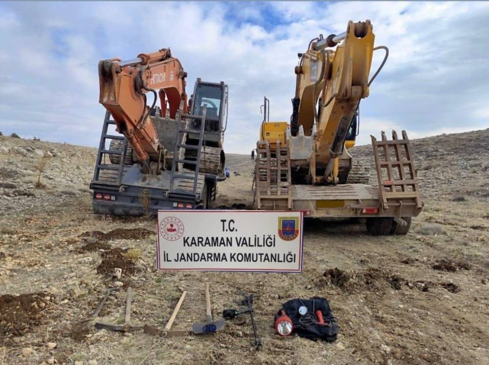 "Anadolu Mirası" operasyonu! 14 defineci dron kamerasından kaçamadı