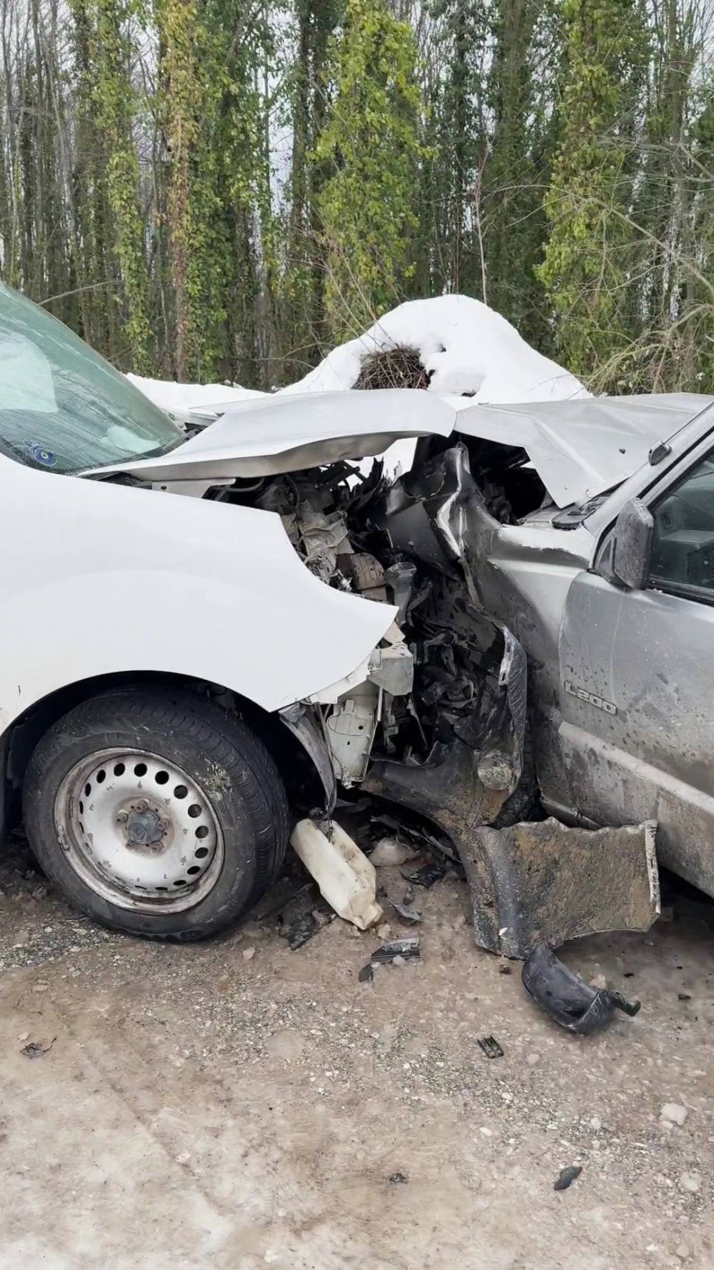 Kurtsuyu yolunda kafa kafaya çarpıştılar, çok sayıda yaralı var