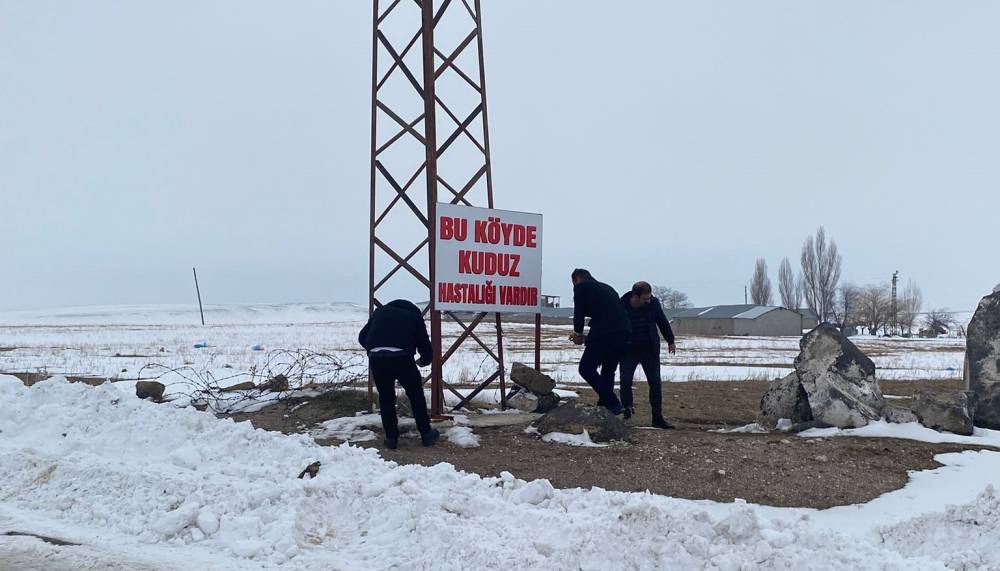 Kuduz vakası tespit edilen köy, karantinada!
